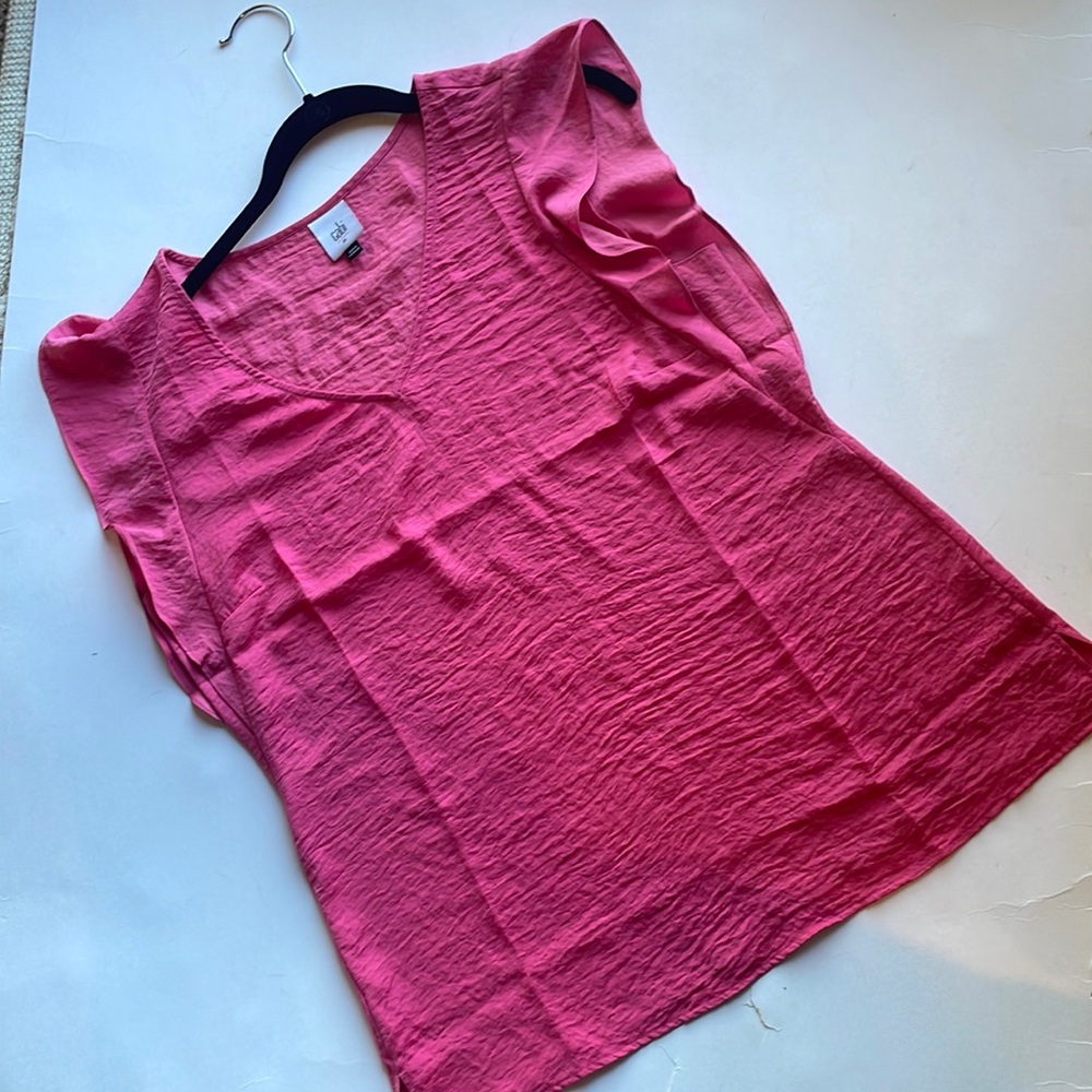 Cabi rose blouse, flutter sleeve light rose pink color fall 2021 4170